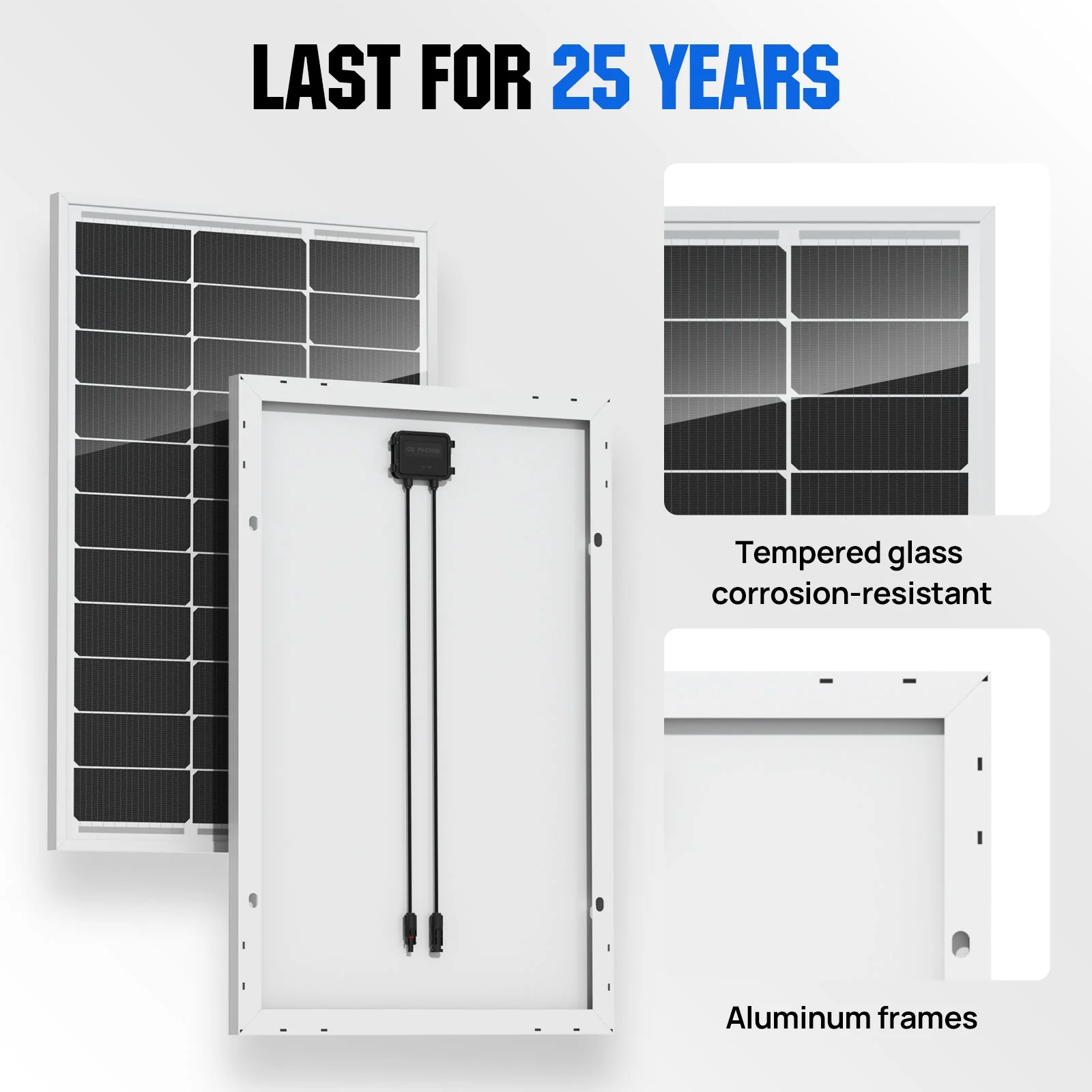 100W 12V Monocrystalline Solar Panel - Image 7