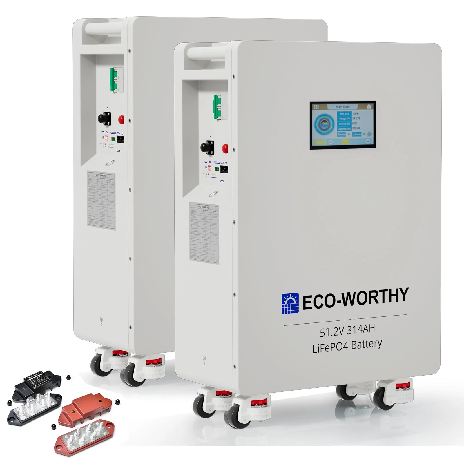 ECO-WORTHY 51.2V 314Ah LiFePO4 Battery| Solar Battery Backup for home - Image 10