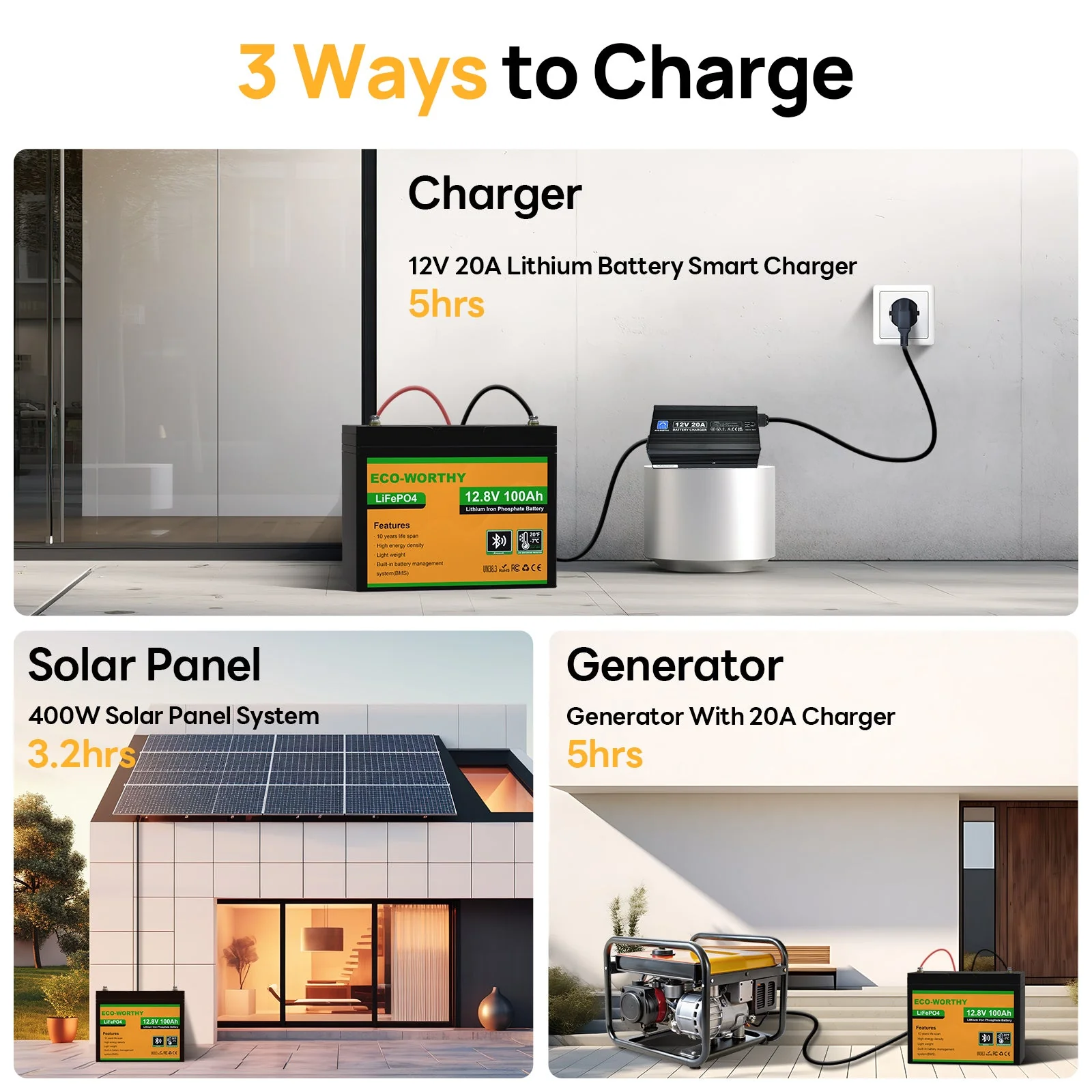 LiFePO4 12V 100Ah Lithium Iron Phosphate Battery With Bluetooth And Low-temperature Protection - Image 7